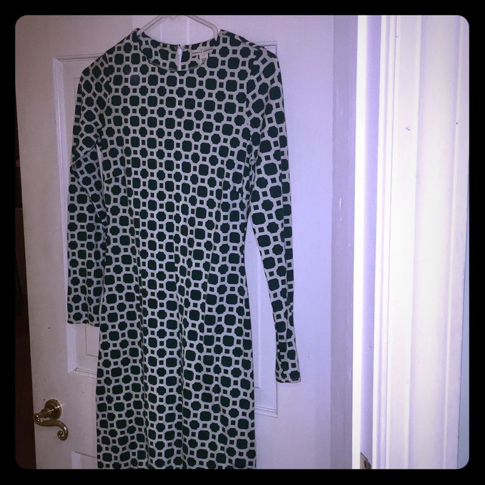 Banana Republic Emerald Green Geometric Mini